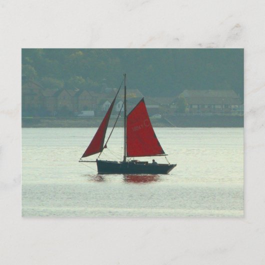jacht op Cardiff Bay Briefkaart (Voorkant)