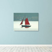 jacht op Cardiff Bay Canvas Afdruk (Insitu (Houten vloer))