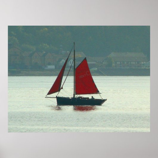  jacht op Cardiff Bay Poster (Voorkant)