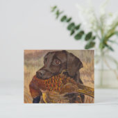 jacht op Chocolade Lab Briefkaart (Staand voorkant)