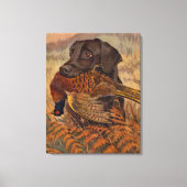 jacht op Chocolade Lab Canvas Afdruk (Voorkant)