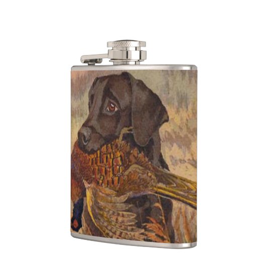  jacht op Chocolade Lab Heupfles (Links)