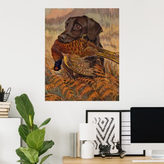 jacht op Chocolade Lab Poster (Thuiskantoor)