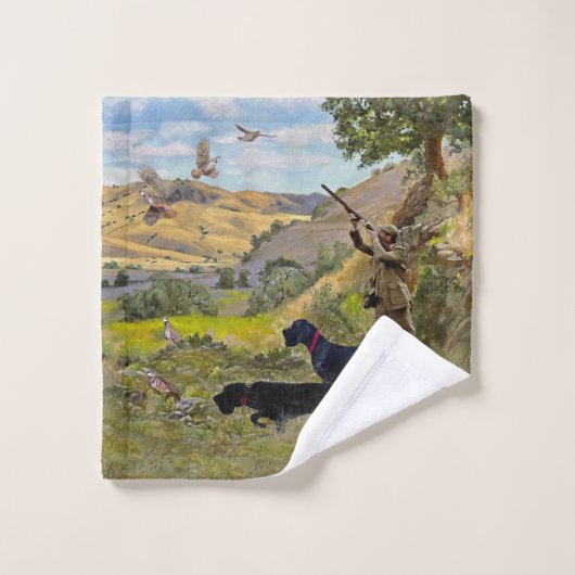 Jacht op Chukar patrijs Bad Handdoek (Wasdoekje)