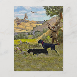 Jacht op Chukar patrijs Briefkaart