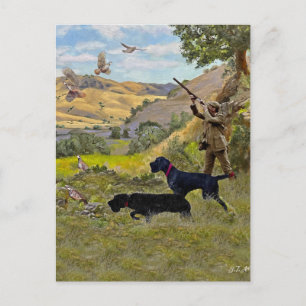 Jacht op Chukar patrijs Briefkaart