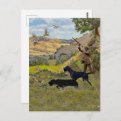Jacht op Chukar patrijs Briefkaart (Voorkant / Achterkant)