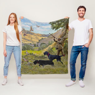 Jacht op Chukar patrijs Fleece Deken