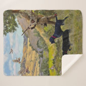 Jacht op Chukar patrijs Sherpa Deken (Voorkant (horizontaal))