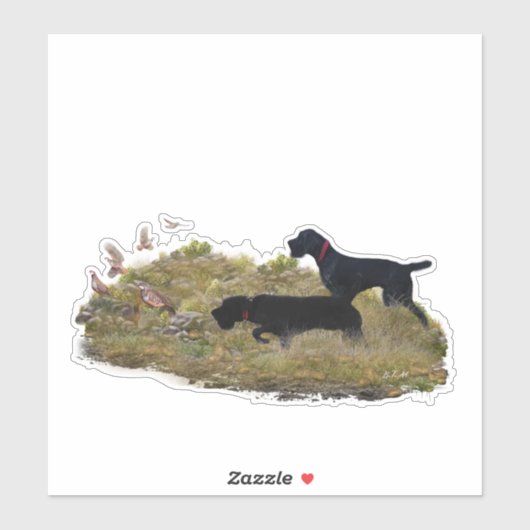 Jacht op Chukar patrijs Sticker (Vel)