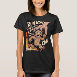 Jacht op de kerstkrans man t-shirt