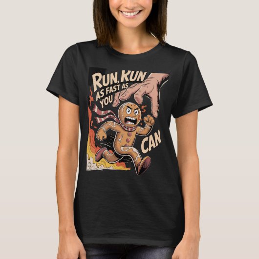 Jacht op de kerstkrans man t-shirt (Voorkant)