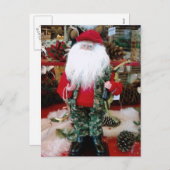 "JACHT OP DE KERSTMAN" KERSTWENSEN FEESTDAGENKAART (Voorkant / Achterkant)