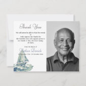 Jacht op de Ocean Funeral Dank je Kaarten (Voorkant)