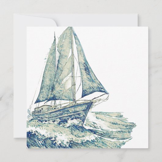 Jacht op de Ocean Funeral Dank je Kaarten (Achterkant)