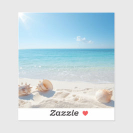 Jacht op de perfecte schelp sticker