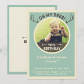 Jacht op de verjaardag van de uitnodiging voor Bab (Voorkant / Achterkant)