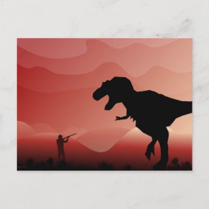 Jacht op Dinos Briefkaart