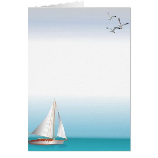 jacht op een Turquoise Ocean (Voorkant)