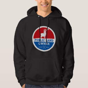 Jacht op elanden op openbaar land buiten  hoodie