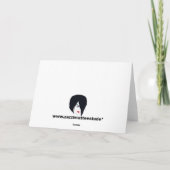 Jacht op EMO Snowman Wenskaart Feestdagen Kaart (Achterkant)