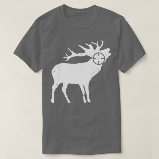 Jacht op herten bos sluipschutter schieten t-shirt (Design voorkant)