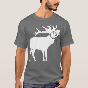 Jacht op herten bos sluipschutter schieten t-shirt