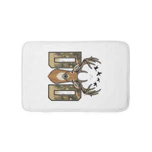 Jacht op herten Vader Camo Buck Vector Shirt Ontwe Badmat