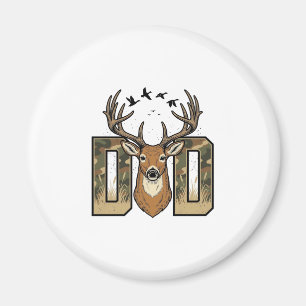 Jacht op herten Vader Camo Buck Vector Shirt Ontwe Magneet