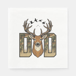 Jacht op herten Vader Camo Buck Vector Shirt Ontwe Servet