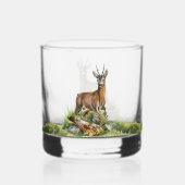 Jacht op herten whisky glas (Achterkant)