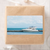 jacht op het aanmeren etiket (Insitu)