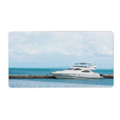 jacht op het aanmeren etiket (Voorkant)