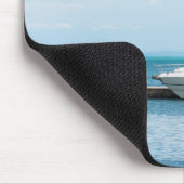 jacht op het aanmeren muismat (Hoek)