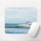 jacht op het aanmeren muismat (Met muis)