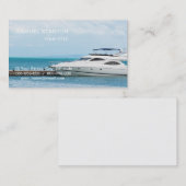 jacht op het aanmeren visitekaartje (Voorkant / Achterkant)