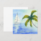 jacht op het zee Palma (Voorkant / Achterkant)