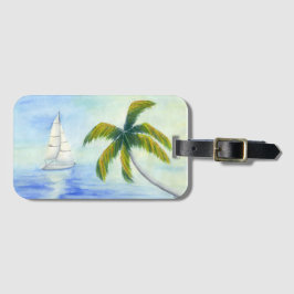 jacht op het zee Palma Bagagelabel