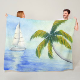 jacht op het zee Palma Fleece Deken