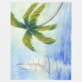 jacht op het zee Palma Fleece Deken (Voorkant)