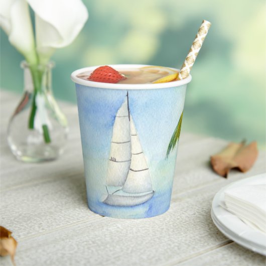 jacht op het zee Palma Papieren Bekers (Insitu)