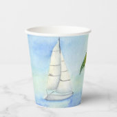 jacht op het zee Palma Papieren Bekers (Voorkant)