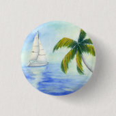 jacht op het zee Palma Ronde Button 3,2 Cm (Voorkant)