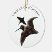 Jacht op houtsnippers keramisch ornament (Links)