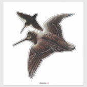 Jacht op houtsnippers sticker (Vel)