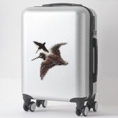 Jacht op houtsnippers sticker (Koffer)