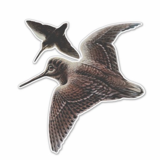 Jacht op houtsnippers sticker (Voorkant)