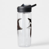 Jacht op houtsnippers waterfles (Links)