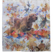 jacht op Irish Setter Douchegordijn (Voorkant)