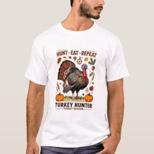 Jacht op kalkoenen Thanksgiving – Jagen Eten Herha T-shirt
